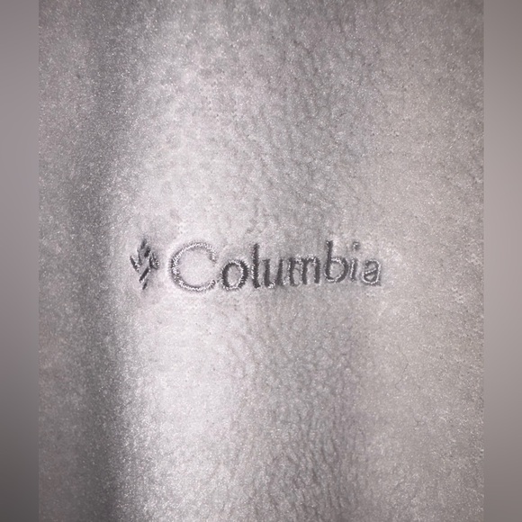 Columbia Cream Full-Zip Fleece Jacket Women’s size 1X Soft Lightweight Outdoor - Picture 4 of 8